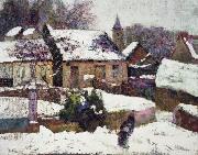 unknow artist Wet Snow Auvergne oil painting picture wholesale